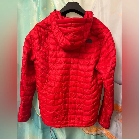 The North Face Men's Thermoball Red Puffer Jacket Full Zip Size: M - Picture 5 of 14